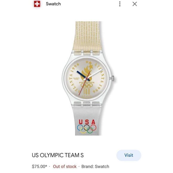 Swatch Team USA 1986 Atlanta Olympics - Picture 1 of 6
